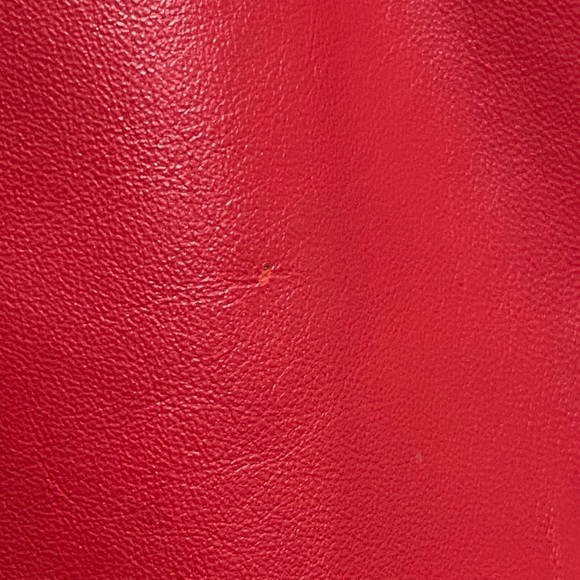 Yvonne Le Marie Red Leather Jacket 12 - Picture 6 of 11